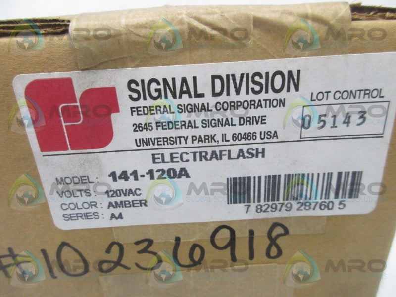 INDUSTRIAL SPARE PART 141-120A ELECTRAFLASH  NSFS