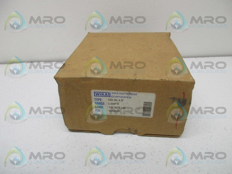 WIKA 9834915 PRESSURE GAUGE 2,000PSI  NSMP