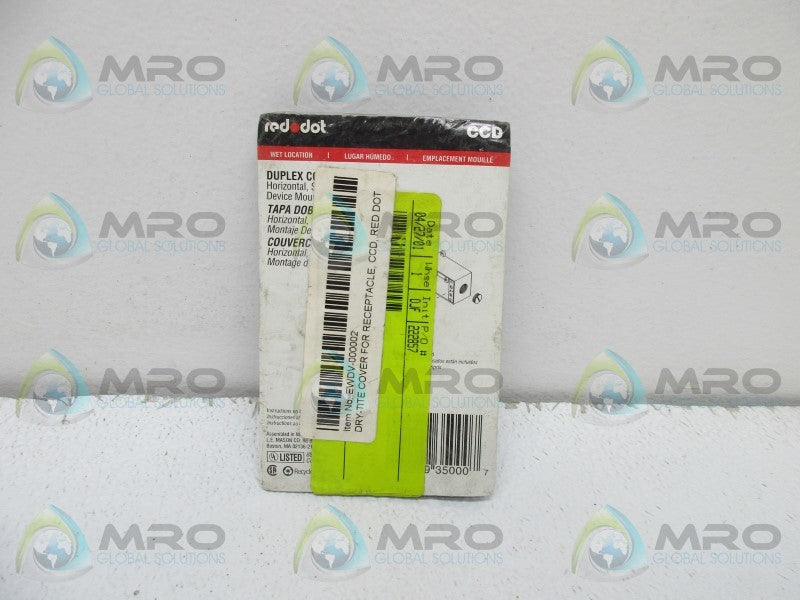 REDDOT LR16807 RECEPTACLE * NEW IN ORIGINAL PACKAGE *
