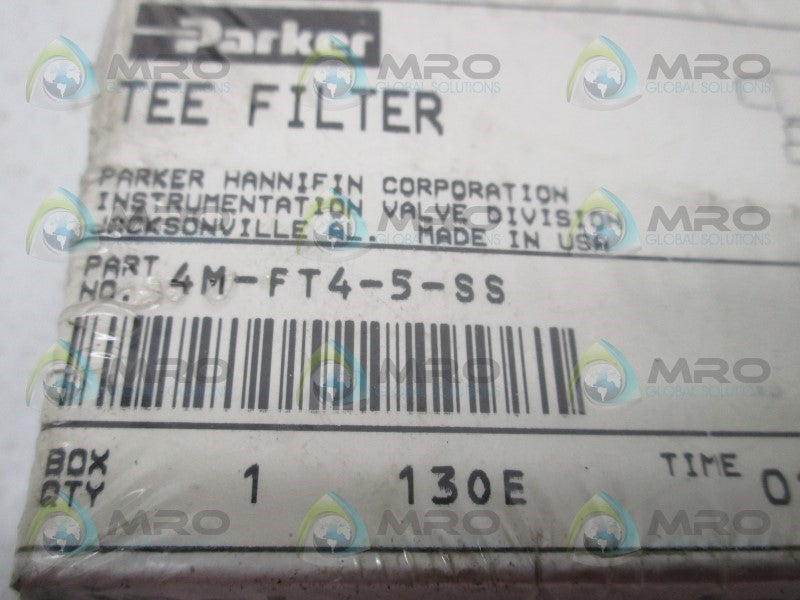 PARKER 4M-FT4-5-SS VALVE  NSFS