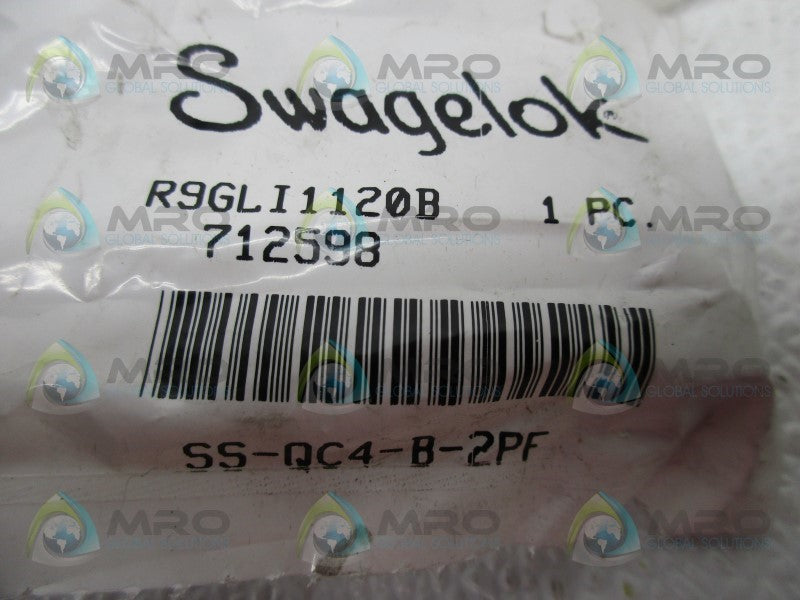 SWAGELOK SS-QC4-B-2PF SS INSTRUMENT QUICK CONNECT BODY * NEW IN FACTORY BAG *