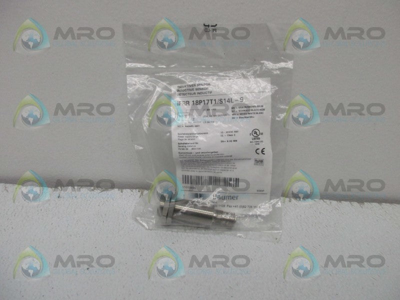 BAUMER IFRR18P1T1/S14L-9 INDUCTIVE SENSOR * NEW IN FACTORY BAG *