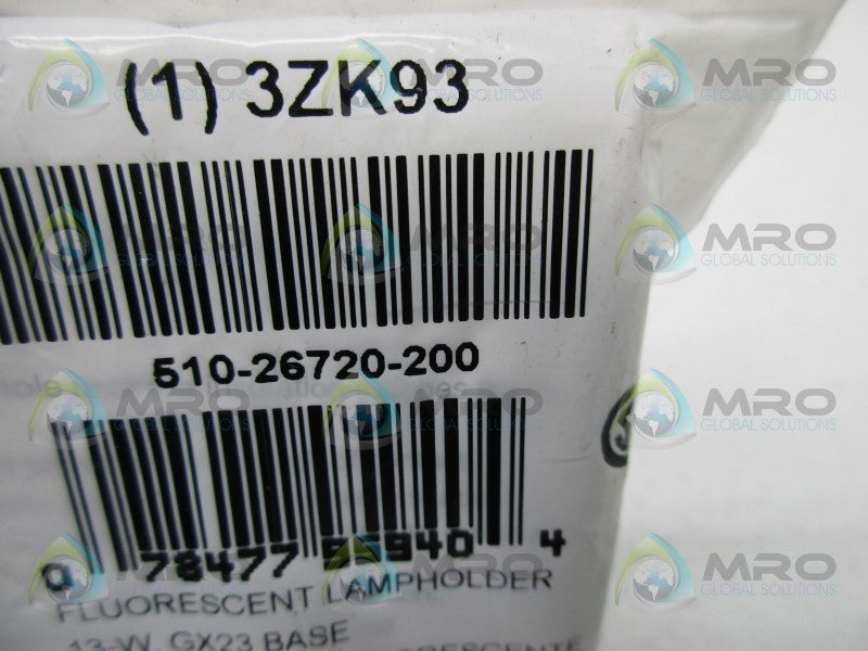 LEVITON 3ZK93 FLUORESCENT LAMPHOLDER  NSMP