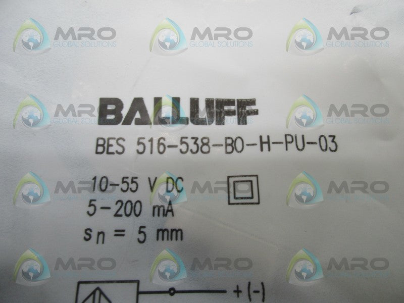 BALLUFF BES516-538-B0-H-PU-03 PROXIMITY SWITCH  NSMP