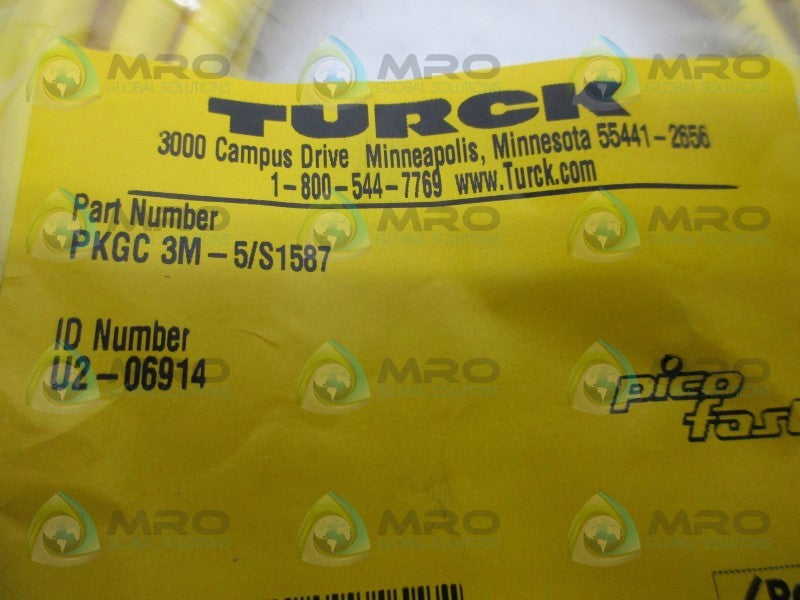 TURCK PKGC3M-5/S1587 CABLE  NSMP