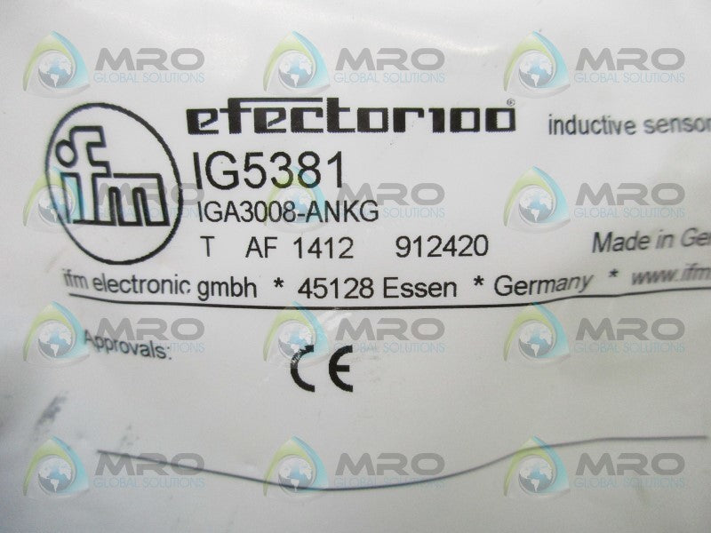 IFM EFECTOR IG5381 INDUCTIVE PROXIMITY SENSOR  NSMP
