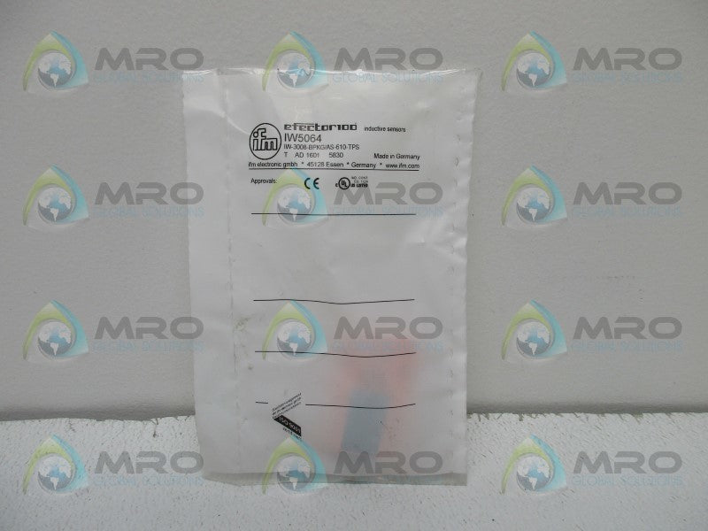 IFM EFECTOR IW5064 INDUCTIVE SENSOR * NEW IN FACTORY BAG *
