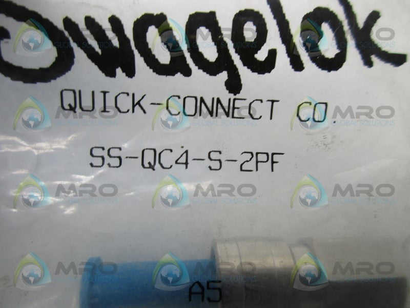 SWAGELOK SS-QC4-S-2PF QUICK CONNECT * NEW IN FACTORY BAG *