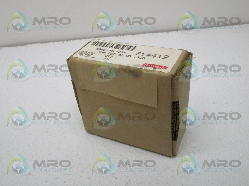 REXNORD 714412 HUB DBZ 62 SB .500 * FACTORY SEALED *