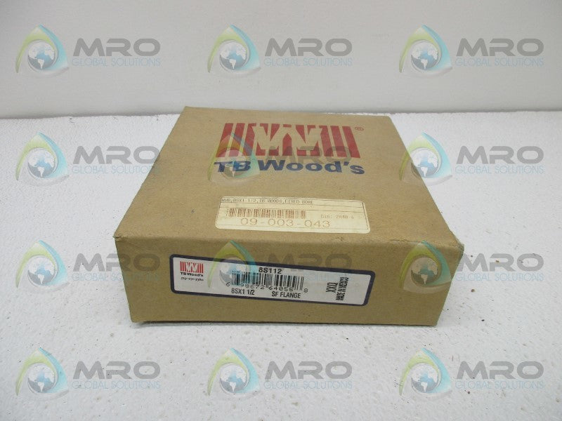 TB WOODS 8S112 SF FLANGE * FACTORY SEALED *