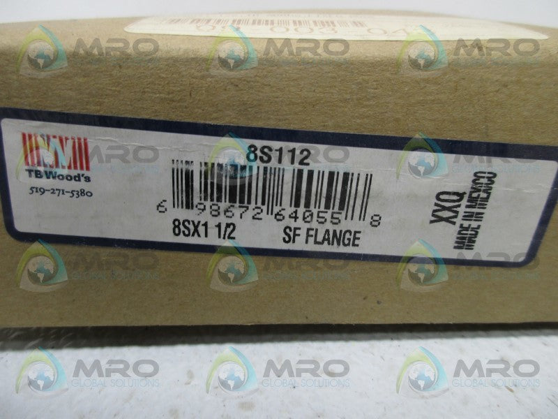 TB WOODS 8S112 SF FLANGE * FACTORY SEALED *