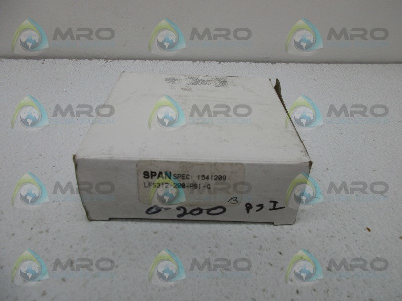 SPAN LFS312-200-PSI-G PRESSURE GAUGE  NSMP