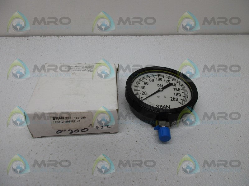 SPAN LFS312-200-PSI-G PRESSURE GAUGE  NSMP