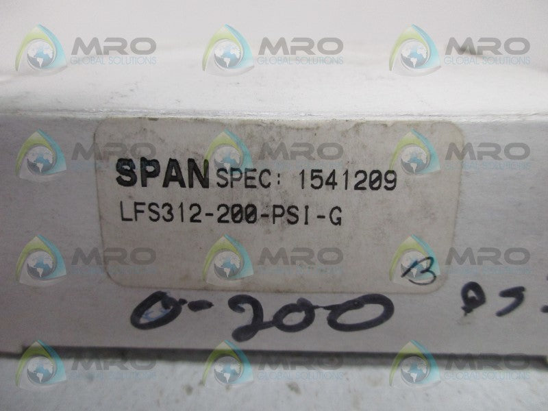 SPAN LFS312-200-PSI-G PRESSURE GAUGE  NSMP