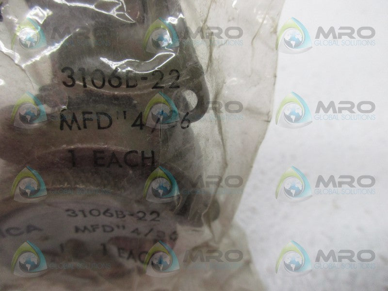 AMPHENOL 3106B-22 CONNECTOR PLUG RECEPTACLE  NSMP