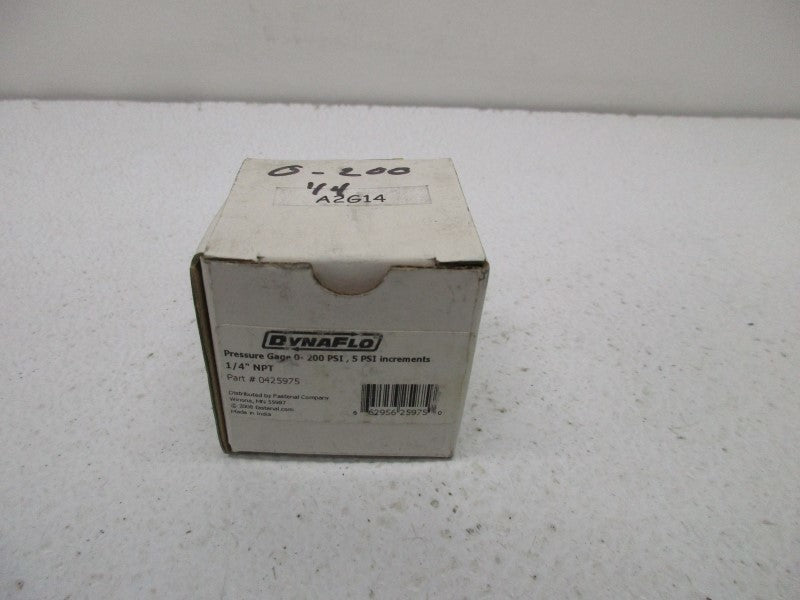 DYNAFLO 0425975 PRESSURE GAUGE 0-200 PSI  NSMP