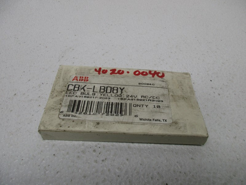 ABB CBK-LBD8Y LED BULB YELLOW (IN BOX)  NSNP