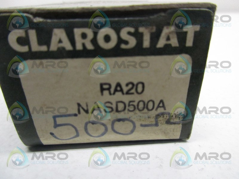 CLAROSTAT RA20NASD500A POTENTIOMETER  NSMP