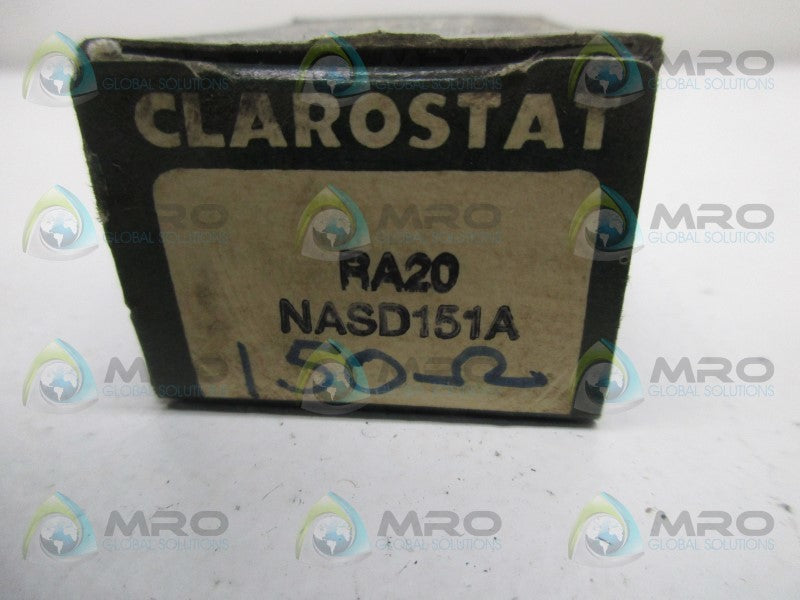 CLAROSTAT RA20NASD151A POTENTIOMETER  NSMP
