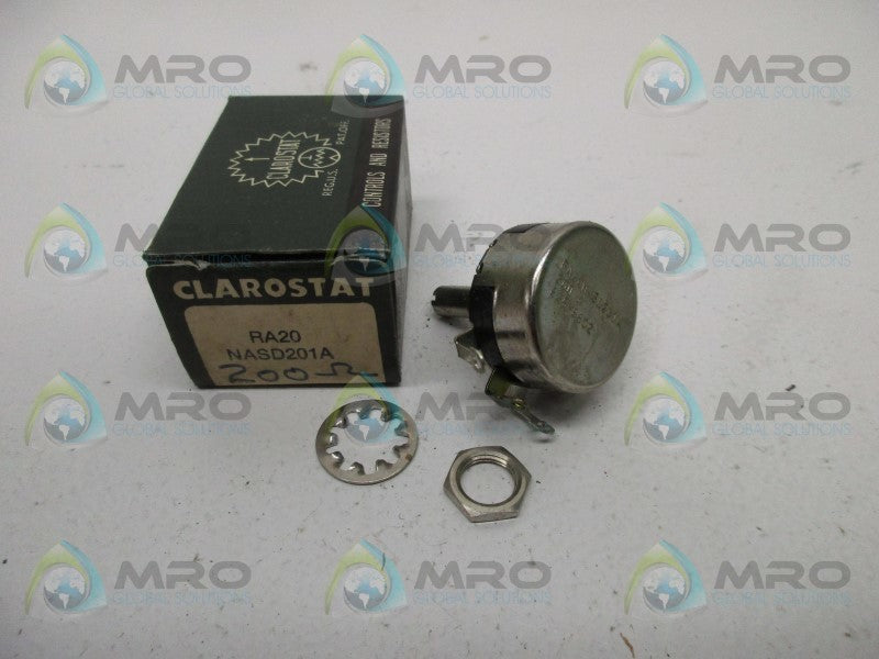 CLAROSTAT RA20NASD201A POTENTIOMETER  NSMP
