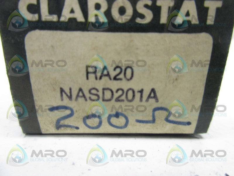 CLAROSTAT RA20NASD201A POTENTIOMETER  NSMP
