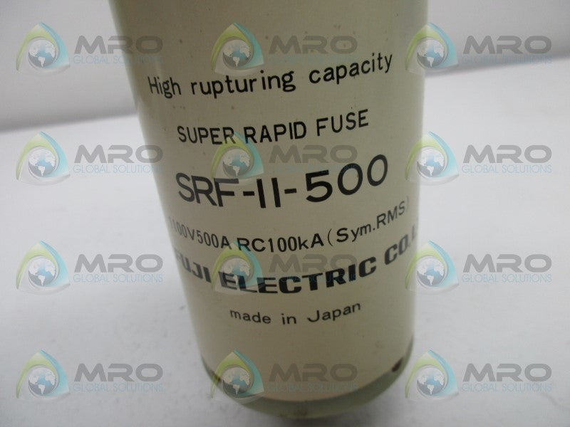 FUJI ELECTRIC SRF-11-500 SUPER RAPID FUSE  UNMP