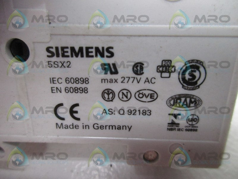 SIEMENS 5SX2-110-7 CIRCUIT BREAKER  NSNP