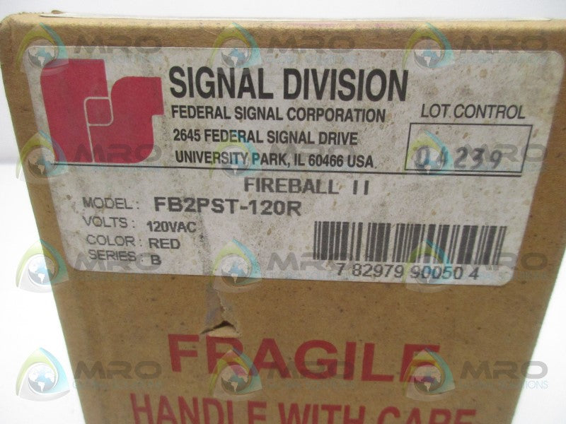 FEDERAL SIGNAL FB2PST-120R FIREBALL * FACTORY SEALED *