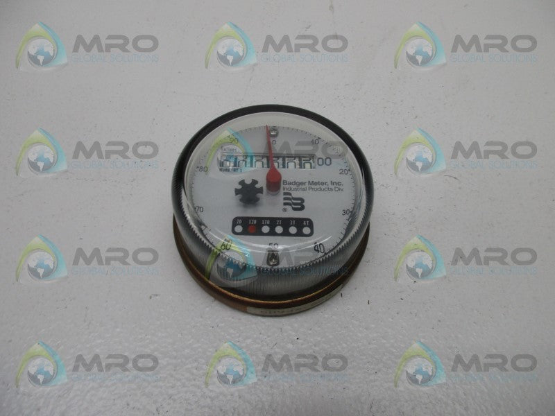 BADGER METER MODEL RT1 WATER FLOW METER  NSNP