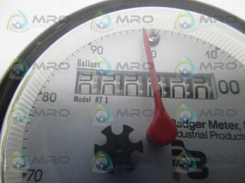 BADGER METER MODEL RT1 WATER FLOW METER  NSNP