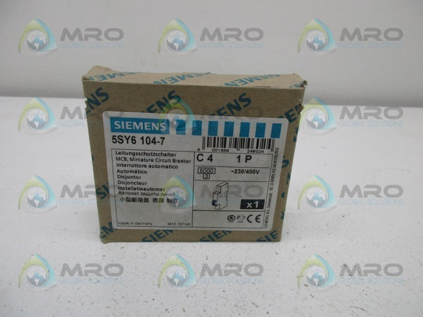 SIEMENS 5SY6-104-7 CIRCUIT BREAKER  NSMP