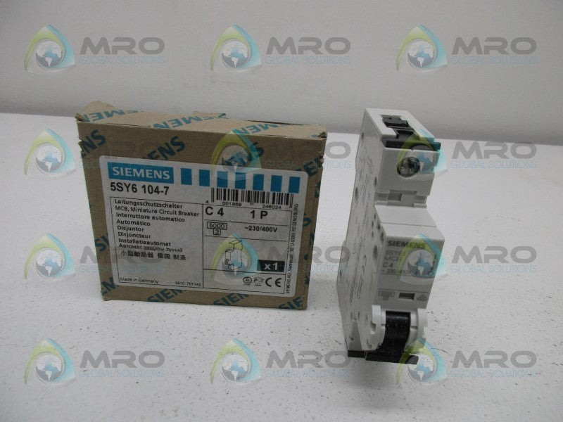 SIEMENS 5SY6-104-7 CIRCUIT BREAKER  NSMP
