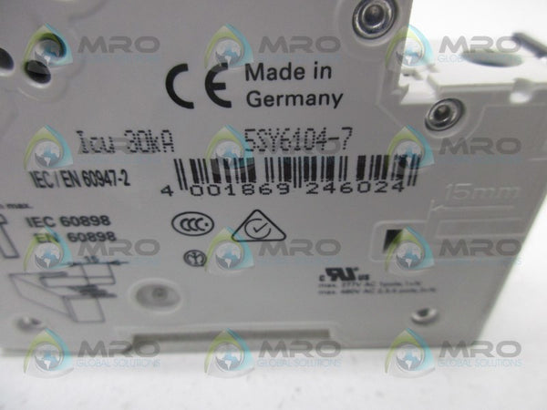 SIEMENS 5SY6-104-7 CIRCUIT BREAKER  NSMP