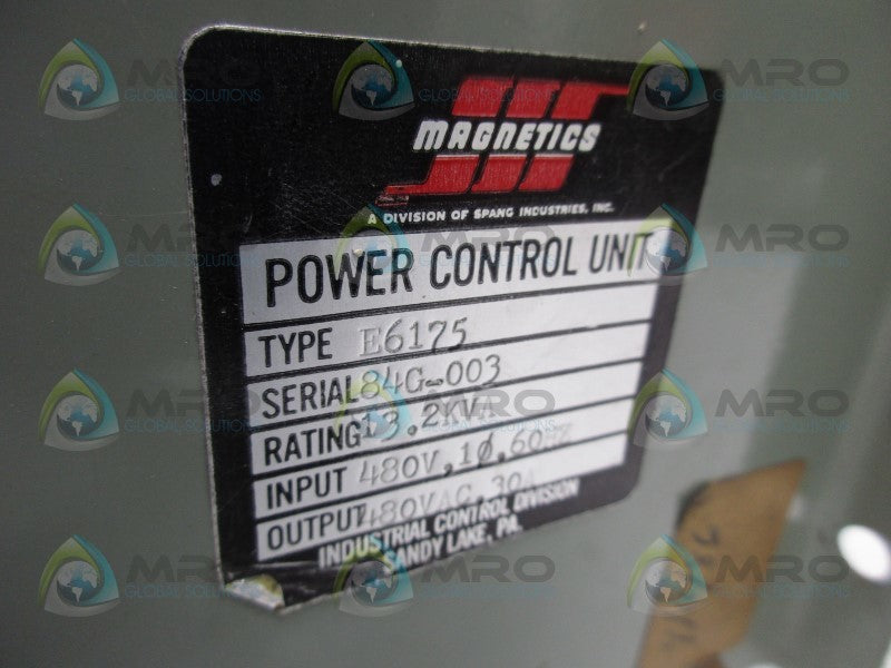 MAGNETICS E6175 POWER CONTORL UNIT  UNMP
