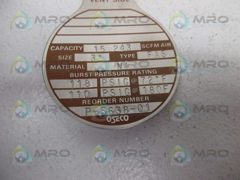 OSECO P-5638-01 BUCKLING RUPTURE DISC  NSNP