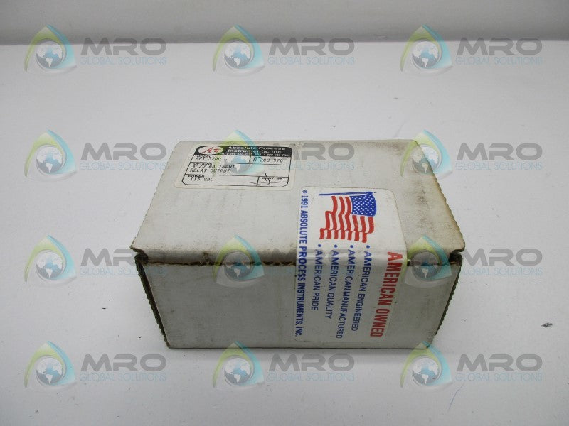 ABSOLUTE PROCESS INSTRUMENTS API3200G POSITIONER VALVE * FACTORY SEALED *
