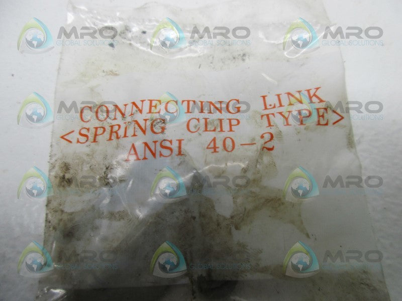 INDUSTRIAL MRO ANSI-40-2 CONNECTING LINK * NEW IN FACTORY BAG *
