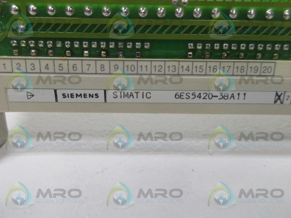 SIEMENS SIMATIC 6ES5420-3BA11 DIGITAL INPUT BOARD  NSNP