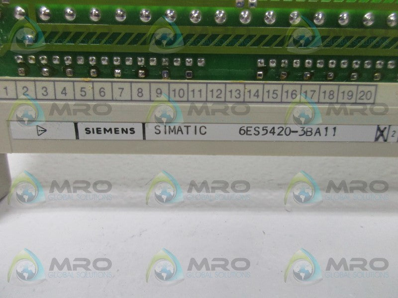 SIEMENS SIMATIC 6ES5420-3BA11 DIGITAL INPUT BOARD  NSNP