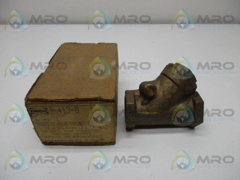 NIBCO T-413-B-1 CHECK VALVE BRONZE THREADED  NSMP