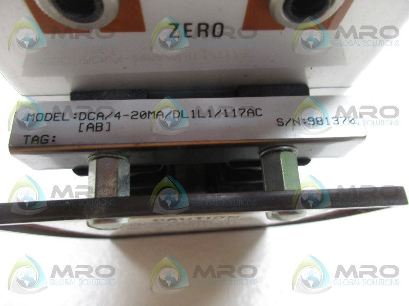 MOORE INDUSTRIES DCA/4-20MA/DL1L1/117AC DCA DC CURRENT ALARM  NSNP