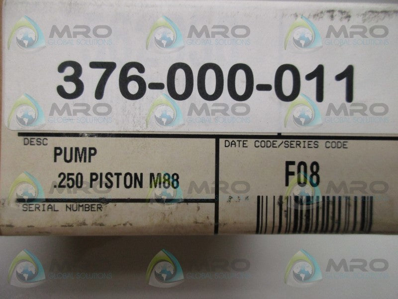 GRACO 376-000-011 MANZEL LUBRIQUIP LUBRICATOR  NSFS