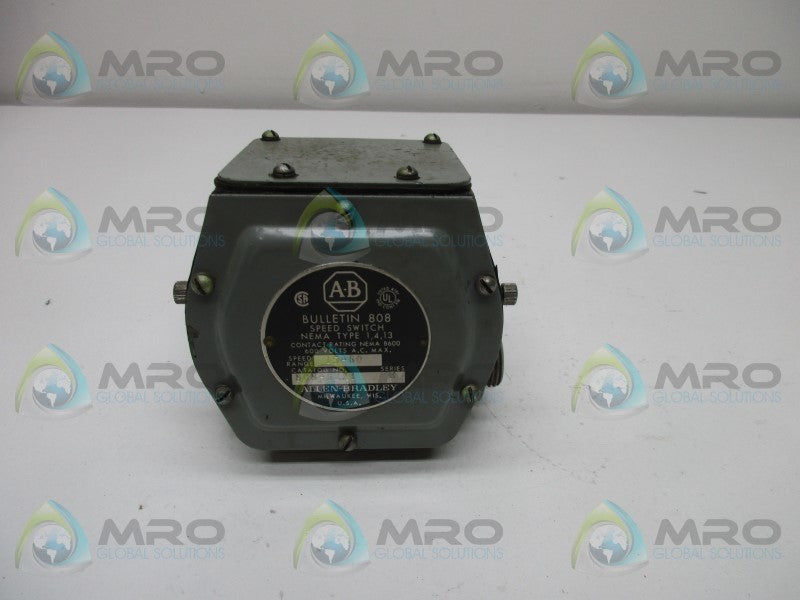 INDUSTRIAL SPARE PART 808-G2X1 SER. B SPEED SWITCH  UNMP