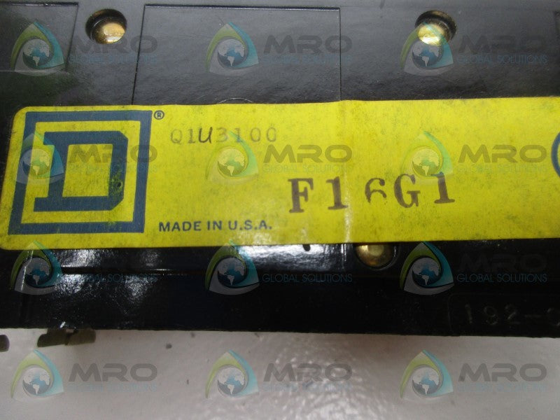 SQUARE D Q1U3100 CIRCUIT BREAKER *USED*