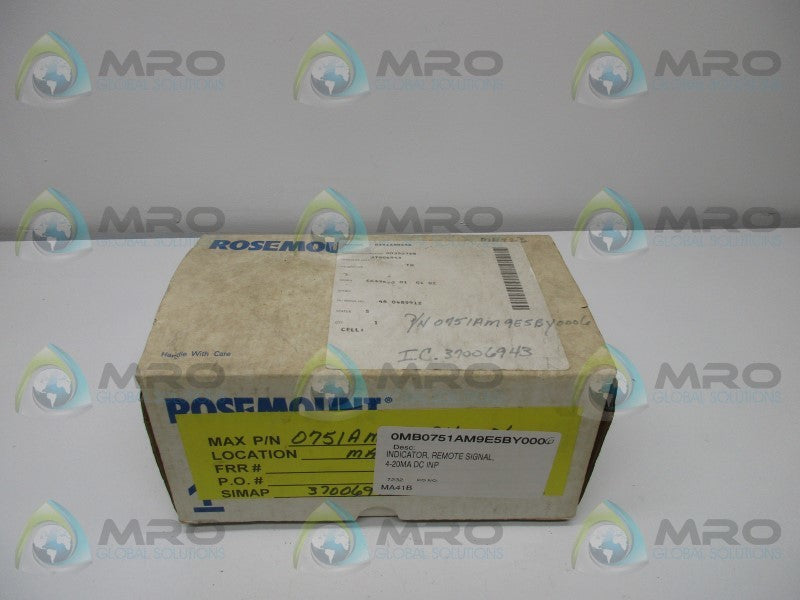 ROSEMOUNT 0751AM9E5B FIELD SIGNAL INDICATOR  NSMP