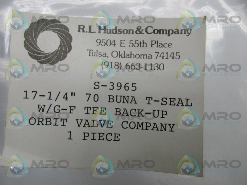 RL HUDSON & COMPANY S-3965 BUNA T-SEAL 17-1/4"  NSMP