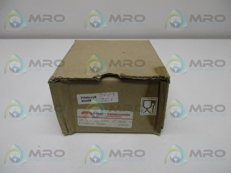 WINTER'S 3A-2-1/2-DIAL 2" PRESSURE GAUGE 0-600 PSI  NSMP