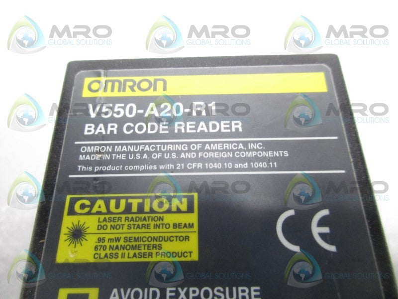 OMRON V550-A20-R1 BAR CODE READER  UNMP