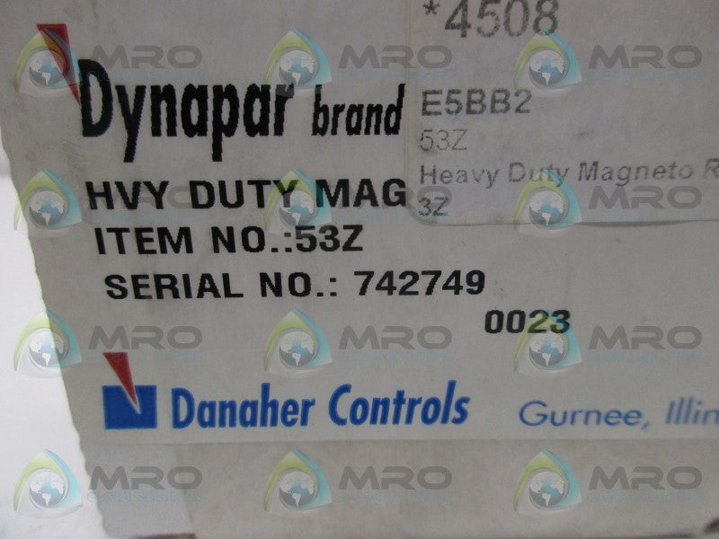 DYNAPAR 53Z HEAVY DUTY MAGNETO RESISTIVE * FACTORY SEALED *