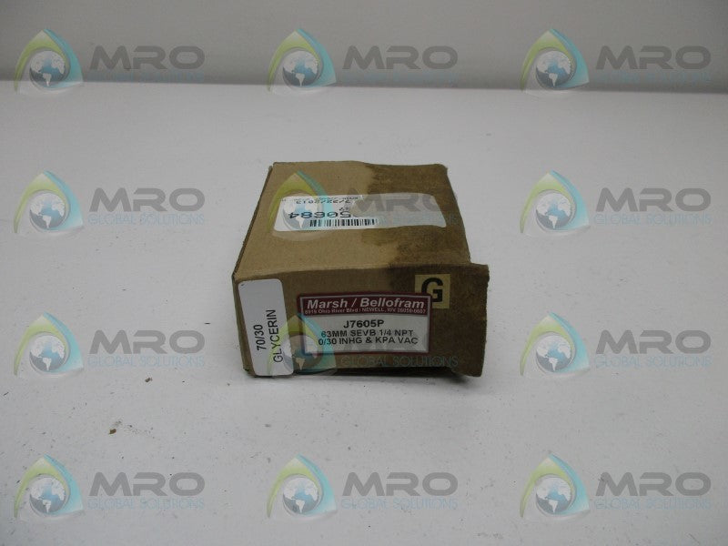 MARSH J7605P PRESSURE GAUGE  NSMP